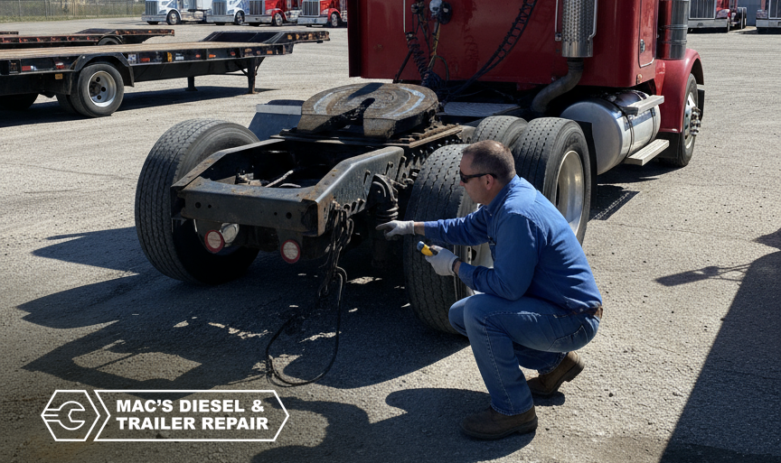 How to Check King Pins on a Semi Truck and Save Big on Repairs 1 Macs Diesel Trailer Repair Lexington Kentucky How To Check King Pins Semi Truck Save Big On Repairs